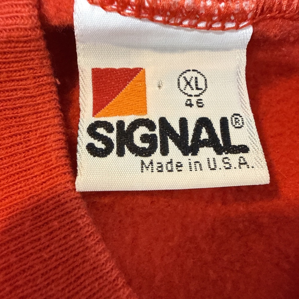 Corvette Made in USA Vintage Signal Women XL Sweatshirt Signal 90s USA Soft Cozy - Picture 8 of 10